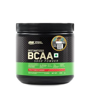 Optimum Nutrition BCAA, 5g BCAAs in 2:1:1 Ratio, 30 servings, For Muscle Recovery & Endurance 250g